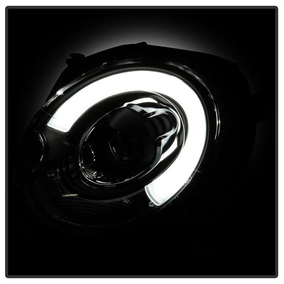 DRL Black Projector Headlights <br>07-12 Mini Cooper