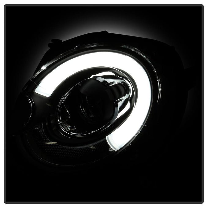 DRL Black Projector Headlights <br>07-12 Mini Cooper