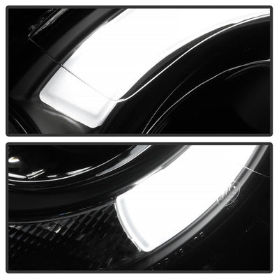 DRL Black Projector Headlights <br>07-12 Mini Cooper