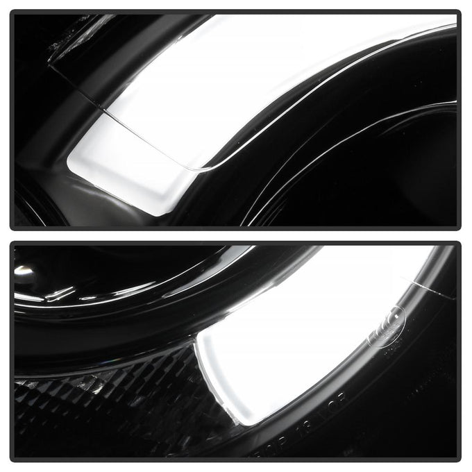DRL Black Projector Headlights <br>07-12 Mini Cooper