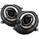 DRL Black Projector Headlights <br>10-12 Mini Cooper