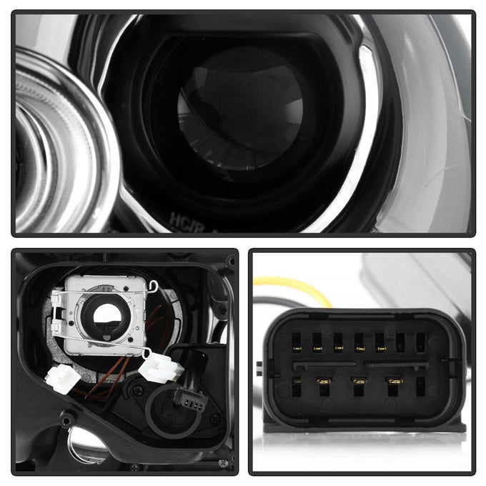 DRL Black Projector Headlights <br>10-12 Mini Cooper