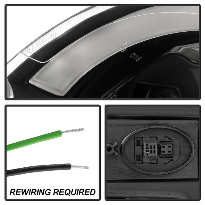 DRL Black Projector Headlights <br>10-12 Mini Cooper