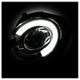 DRL Black Projector Headlights <br>10-12 Mini Cooper