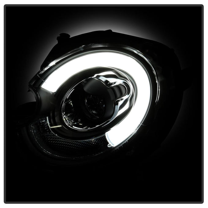 DRL Black Projector Headlights <br>10-12 Mini Cooper