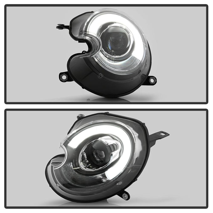 DRL Black Projector Headlights <br>10-12 Mini Cooper