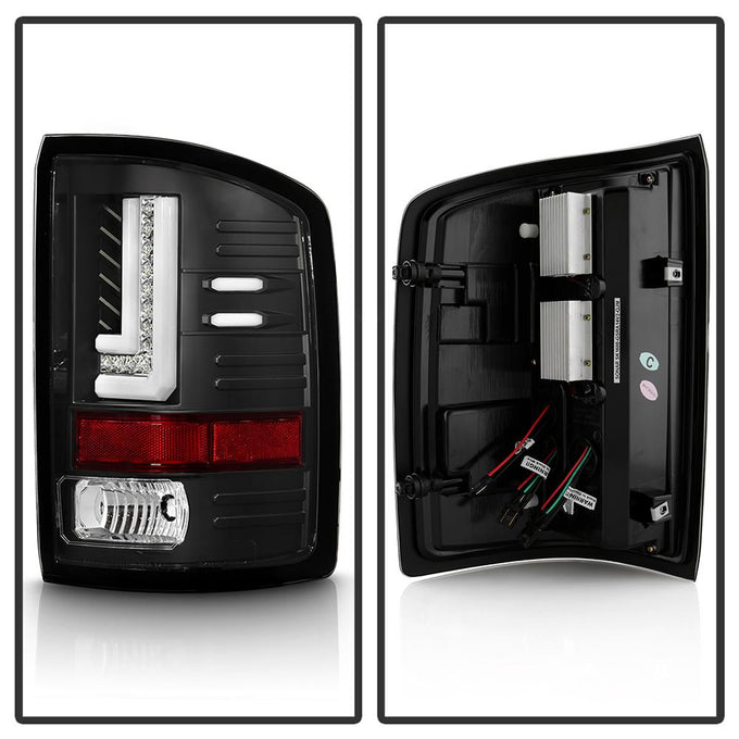 Black LED Tail Lights <br>14-18 GMC Sierra 1500 15-19 GMC Sierra 2500 HD Sierra 3500 HD