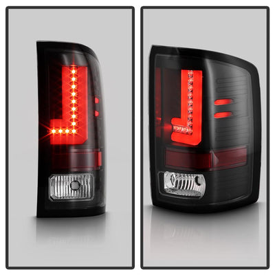 Black LED Tail Lights <br>14-18 GMC Sierra 1500 15-19 GMC Sierra 2500 HD Sierra 3500 HD
