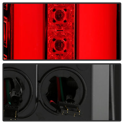 Red Clear LED Tail Lights <br>14-18 GMC Sierra 1500 15-19 GMC Sierra 2500 HD Sierra 3500 HD