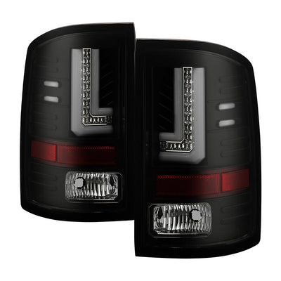 Black Smoke LED Tail Lights <br>14-18 GMC Sierra 1500 2500 HD 3500 HD