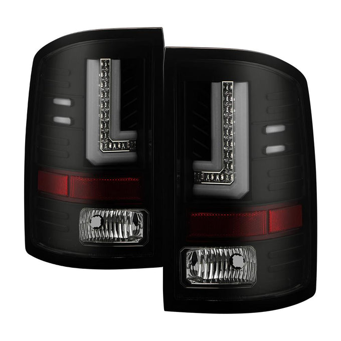 Black Smoke LED Tail Lights <br>14-18 GMC Sierra 1500 2500 HD 3500 HD