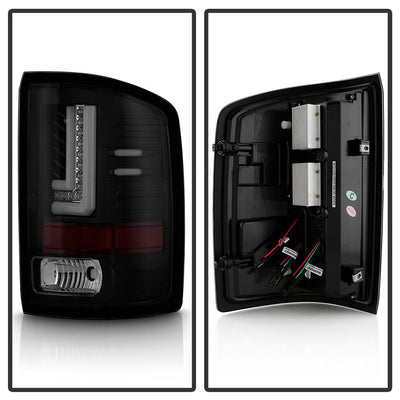 Black Smoke LED Tail Lights <br>14-18 GMC Sierra 1500 2500 HD 3500 HD
