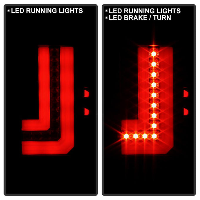 Black Smoke LED Tail Lights <br>14-18 GMC Sierra 1500 2500 HD 3500 HD