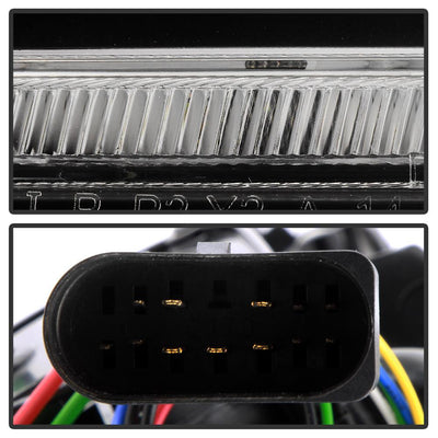 DRL LED Black Projector Headlights <br>09-12 Audi A4 A4 Quattro