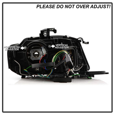 DRL LED Black Projector Headlights <br>09-12 Audi A4 A4 Quattro