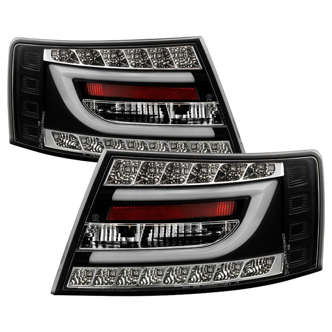 Black LED Tail Lights <br>05-08 Audi A6