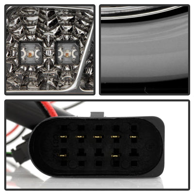 Black LED Tail Lights <br>05-08 Audi A6