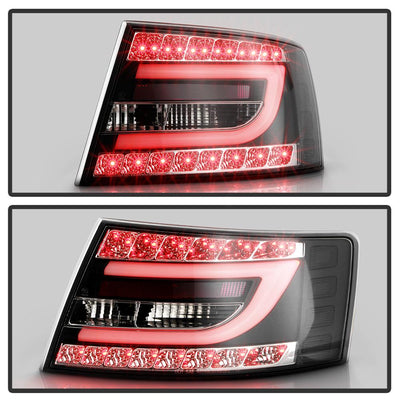 Black LED Tail Lights <br>05-08 Audi A6