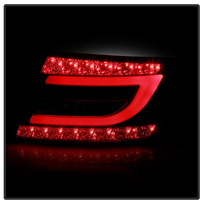 Black LED Tail Lights <br>05-08 Audi A6