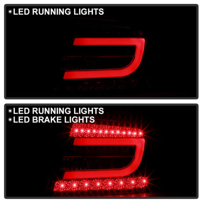Black LED Tail Lights <br>05-08 Audi A6