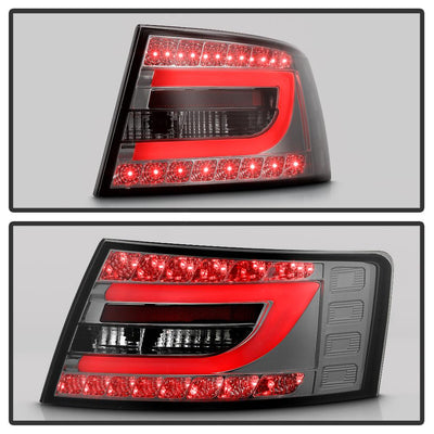 Smoke LED Tail Lights <br>05-08 Audi A6
