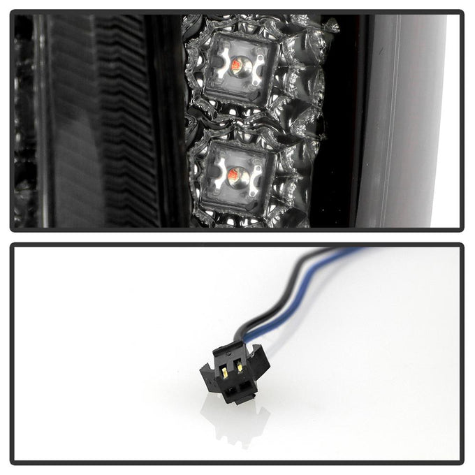 Black Smoke LED Tail Lights <br>06-08 Lexus IS250