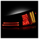 Black Smoke LED Tail Lights <br>06-08 Lexus IS250