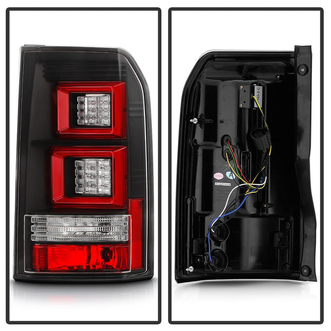 Black LED Tail Lights <br>05-09 Land Rover LR3