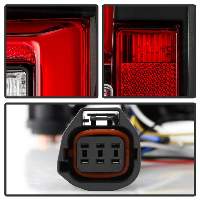 Black LED Tail Lights <br>05-09 Land Rover LR3