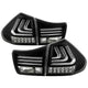 Black LED Tail Lights <br>04-06 Lexus RX330 07-09 Lexus RX350