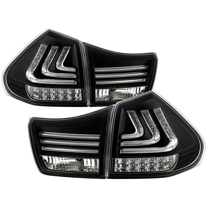 Black LED Tail Lights <br>04-06 Lexus RX330 07-09 Lexus RX350