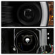Light Bar DRL Black Projector Headlights <br>14-18 GMC Sierra 1500 Sierra 2500 HD Sierra 3500 HD