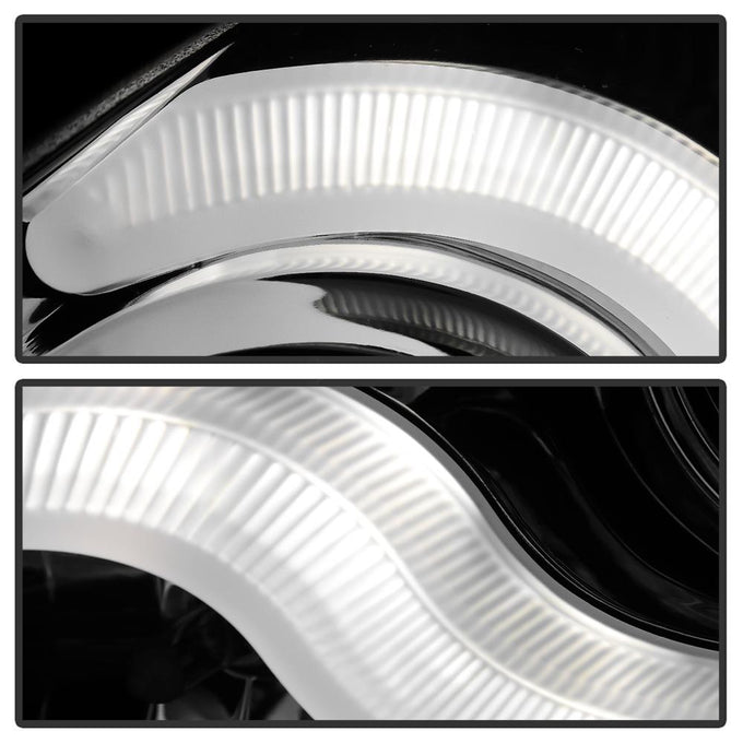 Version 2 Chrome Light Bar DRL Projector Headlights <br>11-13 Hyundai Sonata