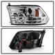 Light Bar DRL Chrome Projector Headlights <br>13-16 Ram 2500 3500 13-18 Ram 1500