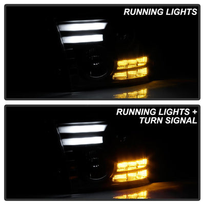 Light Bar DRL Black Projector Headlights <br>13-16 Ram 2500 3500 13-18 Ram 1500