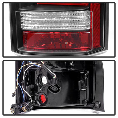 Black LED Tail Lights <br>10-14 Land Rover LR4