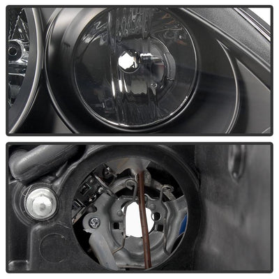 DRL LED Black Projector Headlights <br>03-06 Porsche Cayenne
