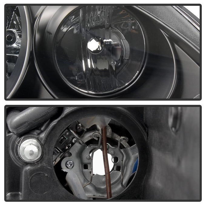 DRL LED Black Projector Headlights <br>03-06 Porsche Cayenne