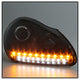 DRL LED Black Projector Headlights <br>03-06 Porsche Cayenne