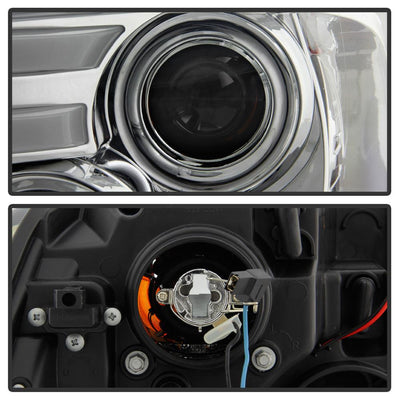 Light Bar DRL Chrome Projector Headlights <br>09-18 Ram 1500 2500 3500