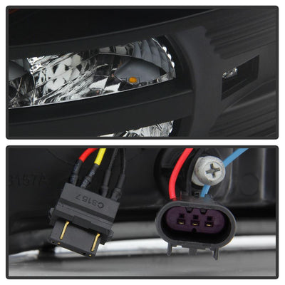 Light Bar DRL Black Projector Headlights <br>09-18 Ram 1500 2500 3500