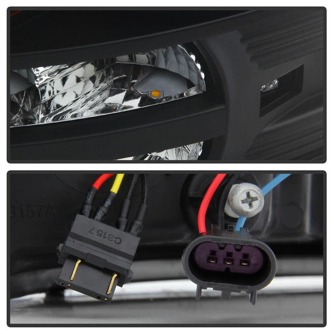Light Bar DRL Black Projector Headlights <br>09-18 Ram 1500 2500 3500