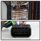 Light Bar DRL Black Projector Headlights <br>15-19 Chevrolet Silverado 2500 HD Silverado 3500 HD