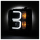 Light Bar DRL Black Projector Headlights <br>15-19 Chevrolet Silverado 2500 HD Silverado 3500 HD