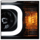 Light Bar DRL Black Projector Headlights <br>15-19 Chevrolet Silverado 2500 HD Silverado 3500 HD