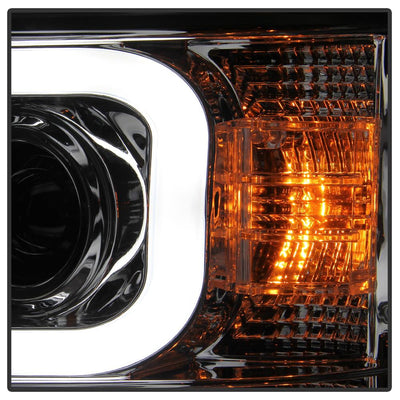Light Bar DRL Chrome Projector Headlights <br>15-19 Chevrolet Silverado 2500 HD Silverado 3500 HD
