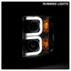 Light Bar DRL Smoke Projector Headlights <br>15-19 Chevrolet Silverado 2500 HD Silverado 3500 HD