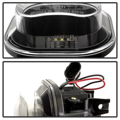 Black LED Fog Lights <br>11-14 Ford F250-F550 E350 E450 Super Duty