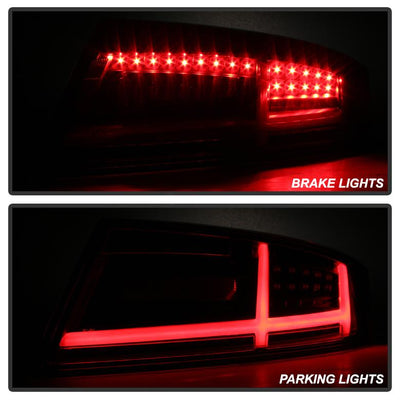 Smoke LED Tail Lights <br>08-14 Audi TT TT Quattro 11-14 Audi TT RS Quattro