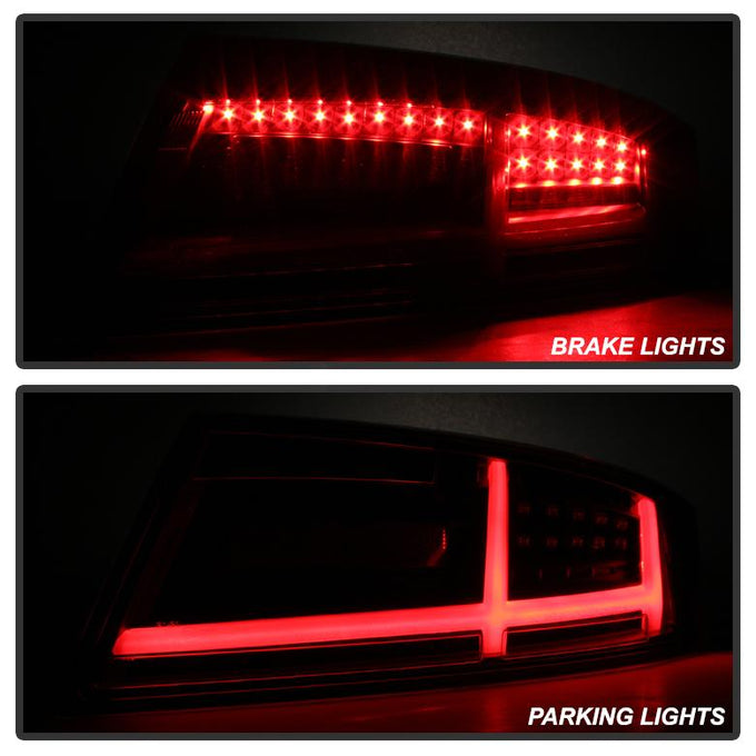 Smoke LED Tail Lights <br>08-14 Audi TT TT Quattro 11-14 Audi TT RS Quattro